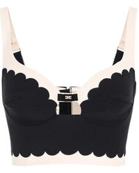Elisabetta Franchi - Logo-patch Top - Lyst