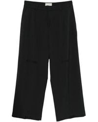 THESTROY - Pleated Wide-Leg Trousers - Lyst