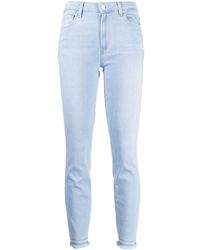 PAIGE - Halbhohe Slim-Fit-Jeans - Lyst