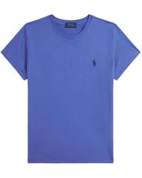 Polo Ralph Lauren - Embroidered-Logo Cotton T-Shirt - Lyst