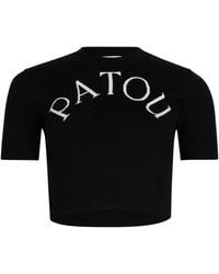 Patou - Logo-Jacquard Cropped Top - Lyst