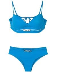 Amir Slama - Metallic Embellishments Bikini Set - Lyst