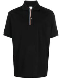 Paul Smith - Short-Sleeve Polo Shirt With Striped Detail - Lyst