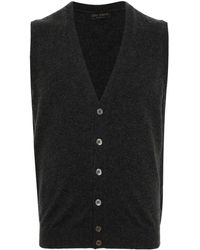 Dell'Oglio - Knitted Wool Blend Vest - Lyst