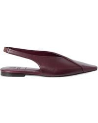 Brunello Cucinelli - Calfiskin Slingback Flats - Lyst
