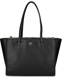 Tommy Hilfiger - Shopper mit Logo-Prägung - Lyst