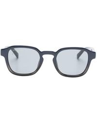 Gucci - Logo-Print Square-Frame Sunglasses - Lyst