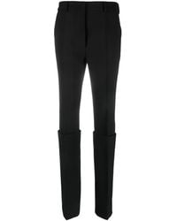 Sportmax - Slim-Fit-Hose Mit Umschlag - Lyst