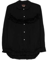 COMME DES GARÇON BLACK - Ruffled Buttoned Shirt - Lyst