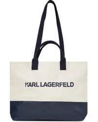 Karl Lagerfeld - Logo-Print Tote Bag - Lyst