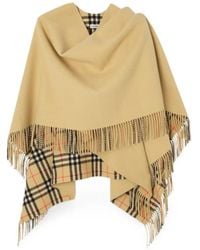Burberry - Wool Blanket Cape - Lyst
