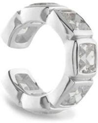 Tom Wood - Sterling Cushion Crystal-Embellished Ear Cuff - Lyst