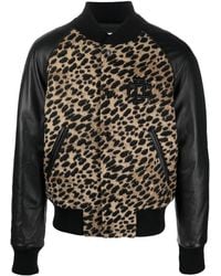 DSquared² - Leopard-Print Bomber Jacket - Lyst