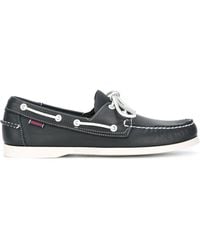Sebago Dockside Portland Leather Boat Shoes - Blue