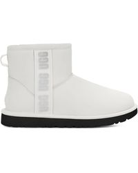 UGG - Classic Mini Side Logo "ultra Matte White" アンクルブーツ - Lyst
