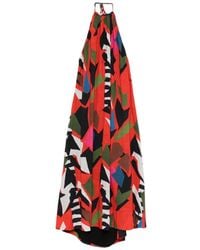 Osklen - Geometric-Print Maxi Dress - Lyst
