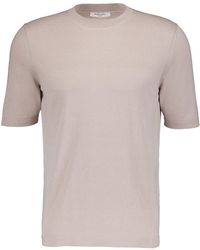 Boglioli - Crew-neck Silk-cotton Blend T-shirt - Lyst