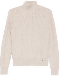 Herno - Trui Met Hoge Hals En Textuur - Lyst