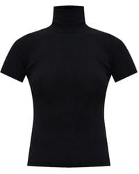 Max Mara - Geribbelde Top Met Col - Lyst