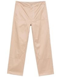 MM6 by Maison Margiela - Single-Stitch-Logo Trousers - Lyst