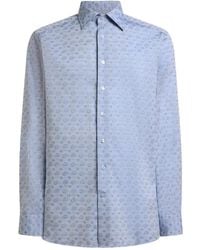 Etro - Micro Paisley Motif-Shirt - Lyst