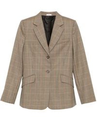 McQueen - Country Check Single-Breasted Blazer - Lyst