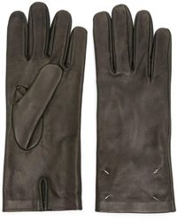 Maison Margiela - Four-stitch Leather Gloves - Lyst