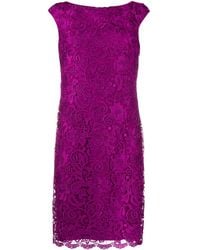 Lauren by Ralph Lauren Jurk Van Geborduurd Kant - Paars