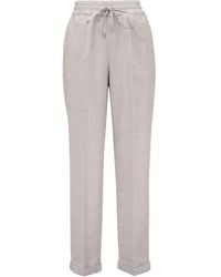 Kiton - Checked Drawstring-Waist Trousers - Lyst