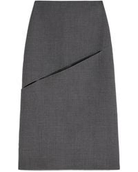 Jil Sander - Twill Pencil Skirt - Lyst