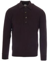 Eleventy - Long-Sleeve Polo Shirt - Lyst