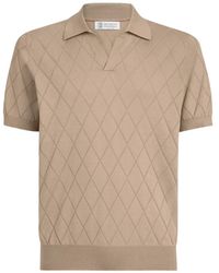 Brunello Cucinelli - Lightweight Knit Polo - Lyst