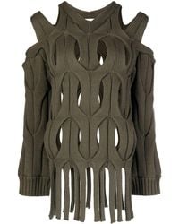 Dion Lee - Cut-out Cable-knit Jumper - Lyst