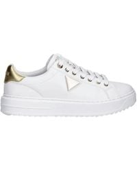 Guess - Sneakers Con Suola Bianca Rialzata - Lyst