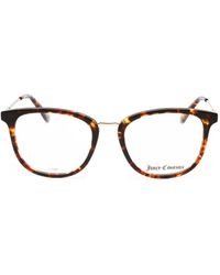 Juicy Couture - Tortoiseshell-Effect Round-Frame Glasses - Lyst