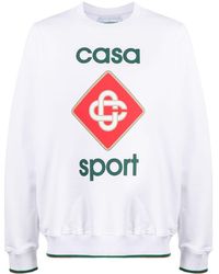 Casablancabrand - Logo Organic Cotton Sweatshirt - Lyst