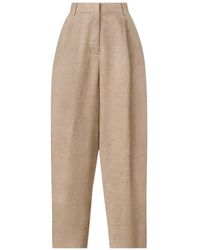 Fabiana Filippi - Beaded-Trim Pleated Trousers - Lyst