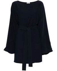 P.A.R.O.S.H. - Belted-Waist Mini Dress - Lyst