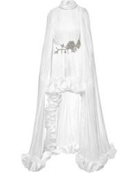 Ana Radu - Pleated Cape Dress - Lyst