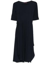 High - Midi-Jurk Met Ronde Hals - Lyst