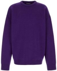 Balenciaga - Oversized Crew-Neck Sweater - Lyst
