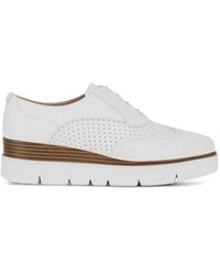 Geox - Perforated Platform Oxford Shoes - Lyst