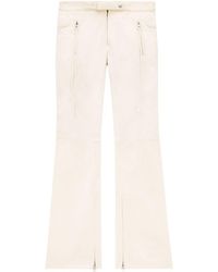 Courreges - Racer Flared Cotton Trousers - Lyst