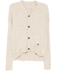 Maison Mihara Yasuhiro - Asymmetrischer Cardigan Im Distressed-Look - Lyst