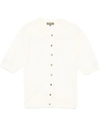 N.Peal Cashmere - Cashmere Short-Sleeves Cardigan - Lyst