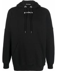 Palm Angels - Logo Hoodie Black - Lyst