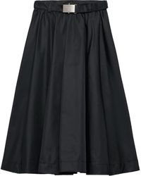 Prada - ベルテッド プリーツスカート - Lyst