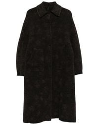 Boboutic - Bouclé-Knit Single-Breasted Coat - Lyst