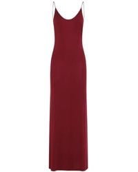 Saint Laurent - Cassandre-Chain Backless Dress - Lyst