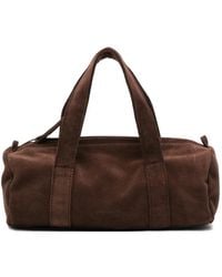 GIMAGUAS - Mini Claudia Suede Barrel Tote Bag - Lyst